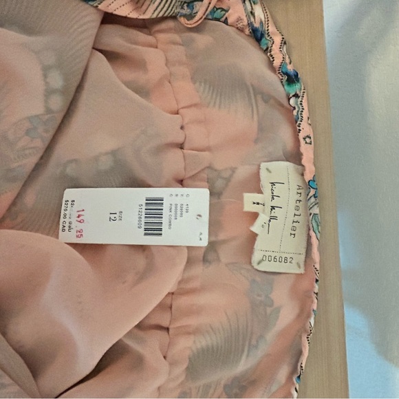 Atelier Nicole Miller for Anthro Maxi Halter Dress Size 12 - Picture 7 of 10